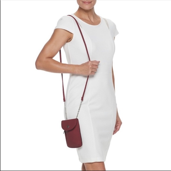 Silver Crossbody Cellie Cell Phone Purse Bag - Picture 2 of 2